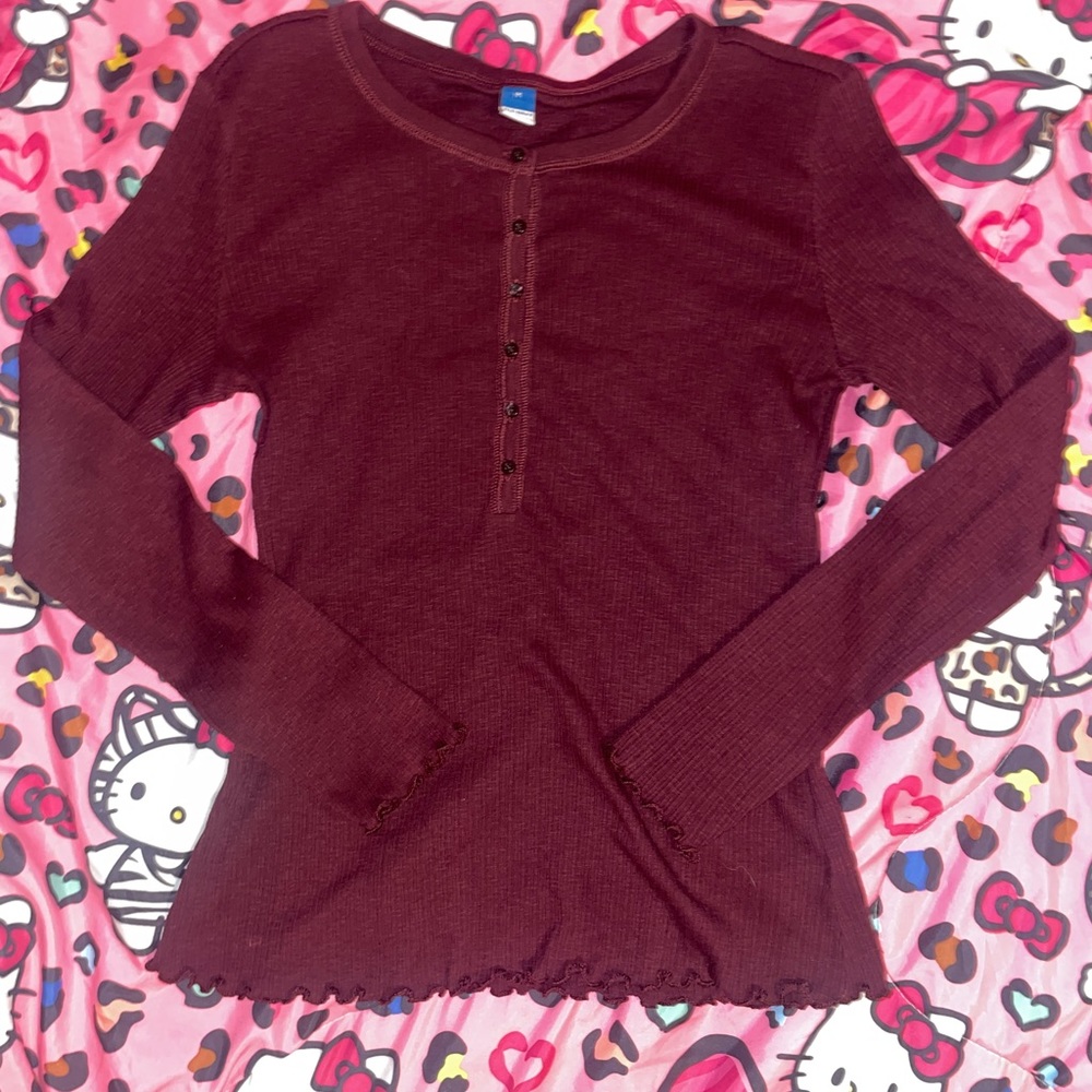 Marroon long sleeve